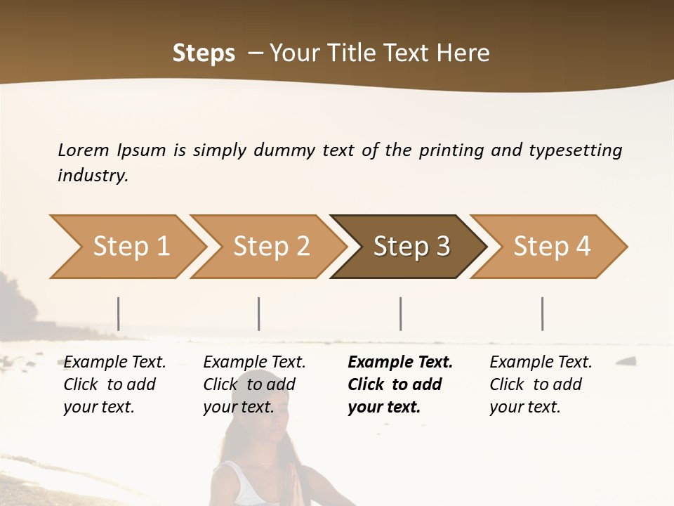 Joy Ocean Sunset PowerPoint Template