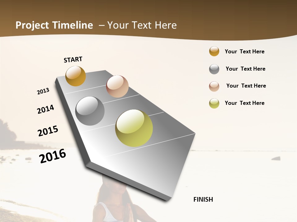 Joy Ocean Sunset PowerPoint Template