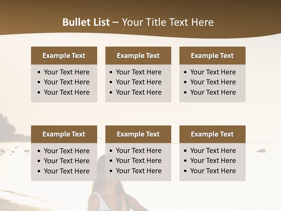 Joy Ocean Sunset PowerPoint Template