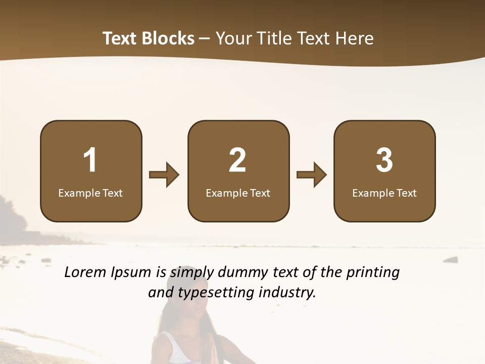 Joy Ocean Sunset PowerPoint Template