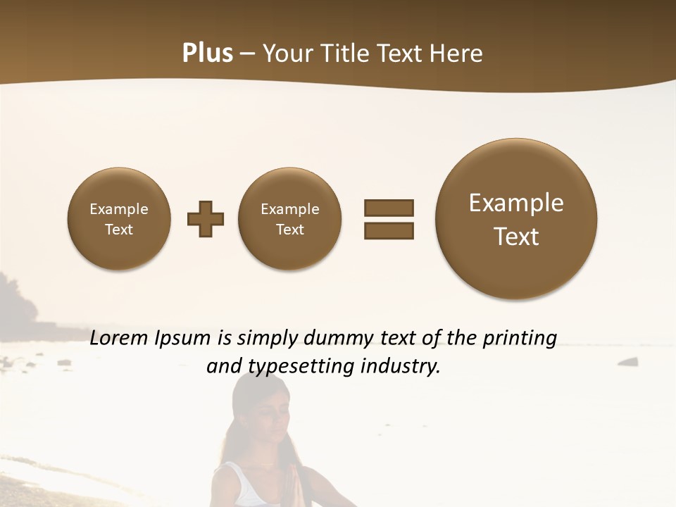 Joy Ocean Sunset PowerPoint Template