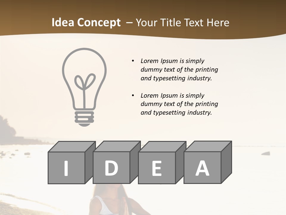 Joy Ocean Sunset PowerPoint Template