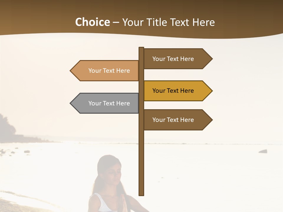 Joy Ocean Sunset PowerPoint Template
