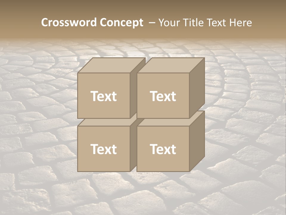Close Up Old Fashioned Material PowerPoint Template