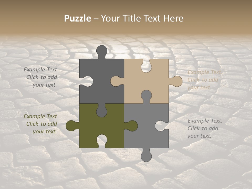 Close Up Old Fashioned Material PowerPoint Template