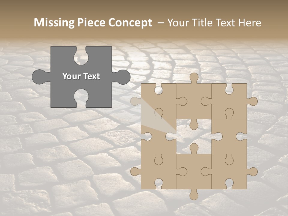 Close Up Old Fashioned Material PowerPoint Template