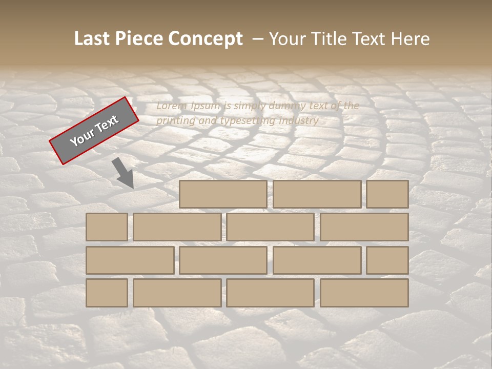 Close Up Old Fashioned Material PowerPoint Template