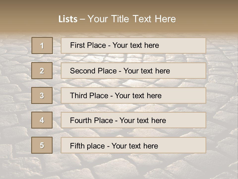Close Up Old Fashioned Material PowerPoint Template