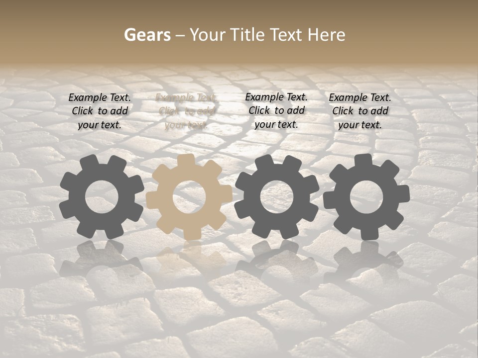Close Up Old Fashioned Material PowerPoint Template