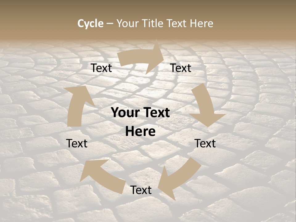 Close Up Old Fashioned Material PowerPoint Template