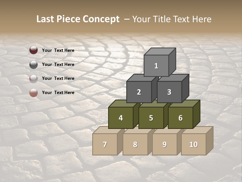 Close Up Old Fashioned Material PowerPoint Template
