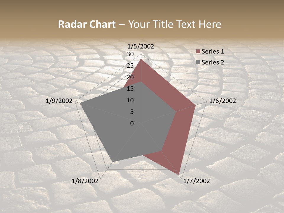 Close Up Old Fashioned Material PowerPoint Template