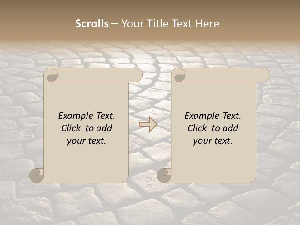 Close Up Old Fashioned Material PowerPoint Template