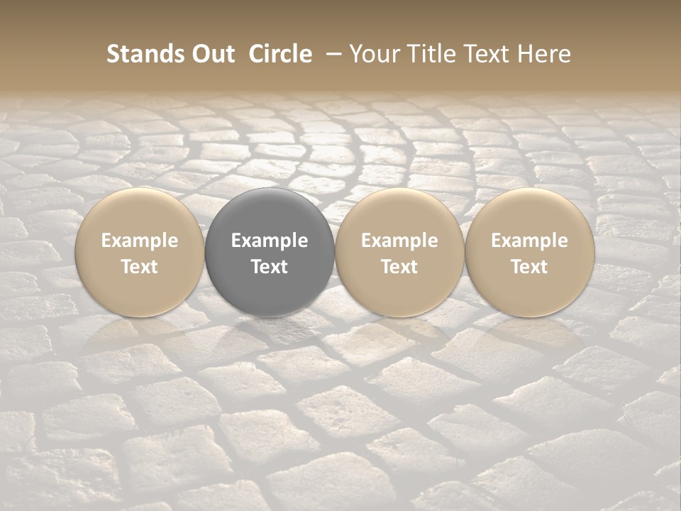 Close Up Old Fashioned Material PowerPoint Template