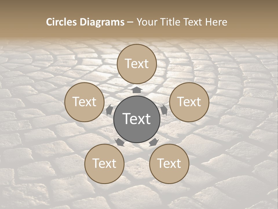 Close Up Old Fashioned Material PowerPoint Template