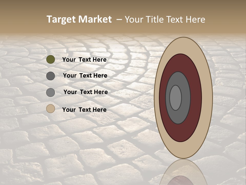 Close Up Old Fashioned Material PowerPoint Template