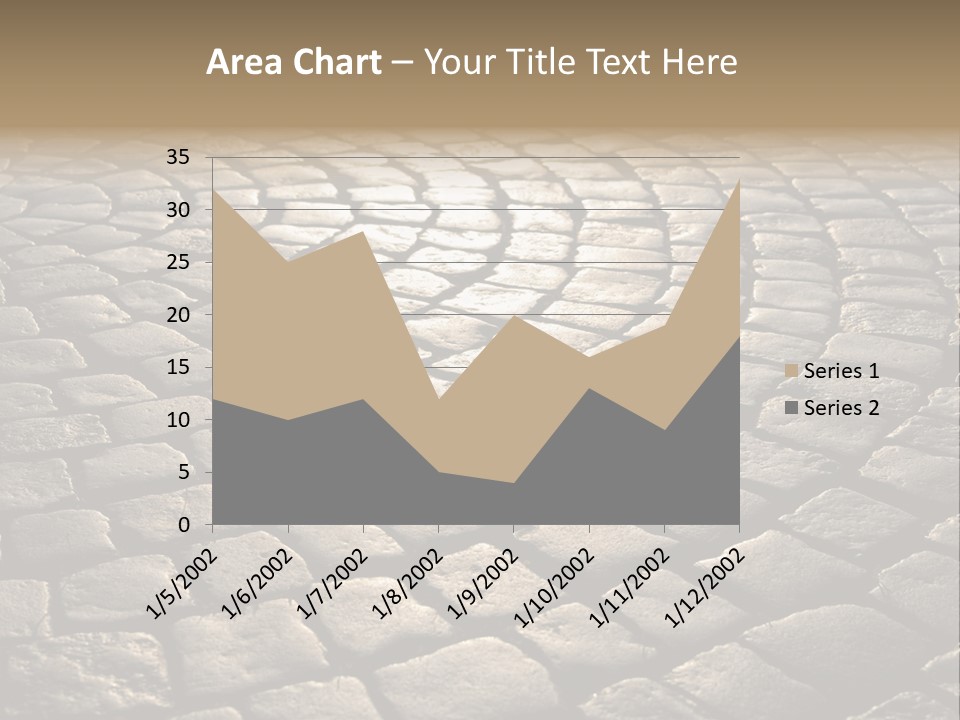 Close Up Old Fashioned Material PowerPoint Template
