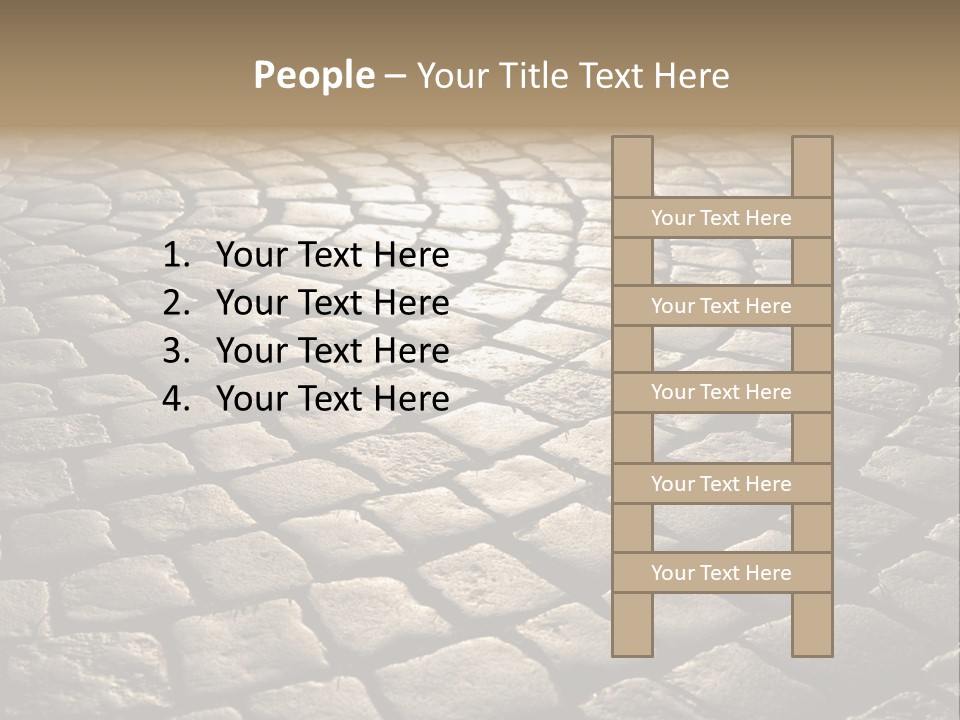 Close Up Old Fashioned Material PowerPoint Template