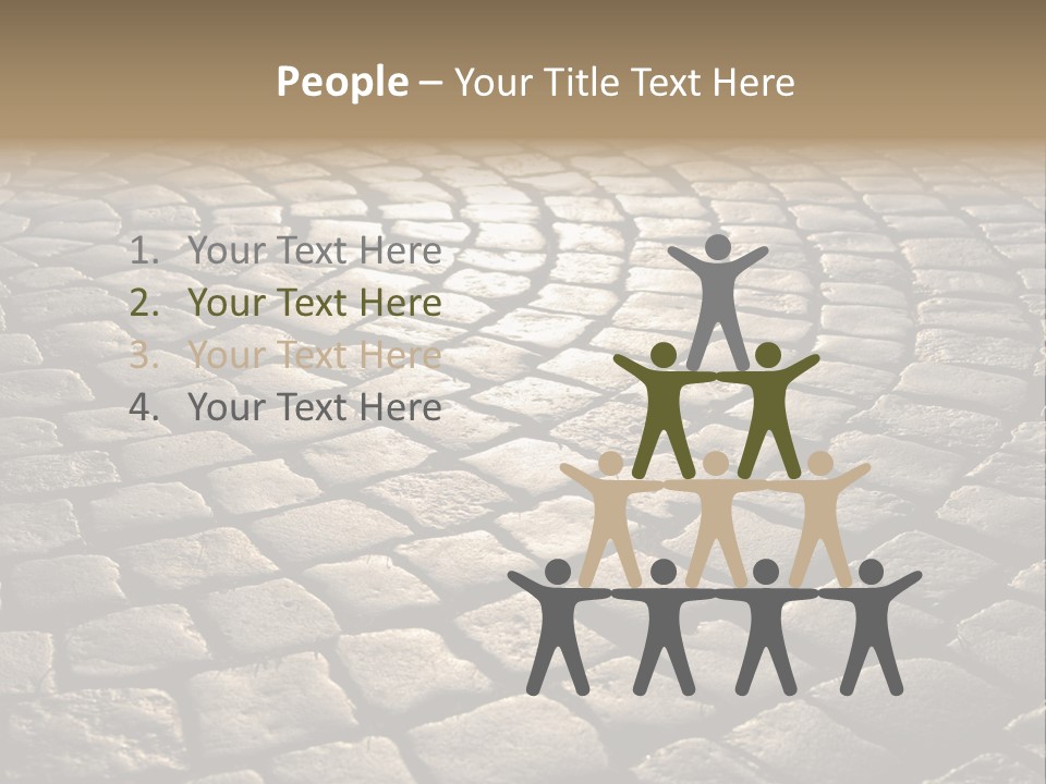 Close Up Old Fashioned Material PowerPoint Template