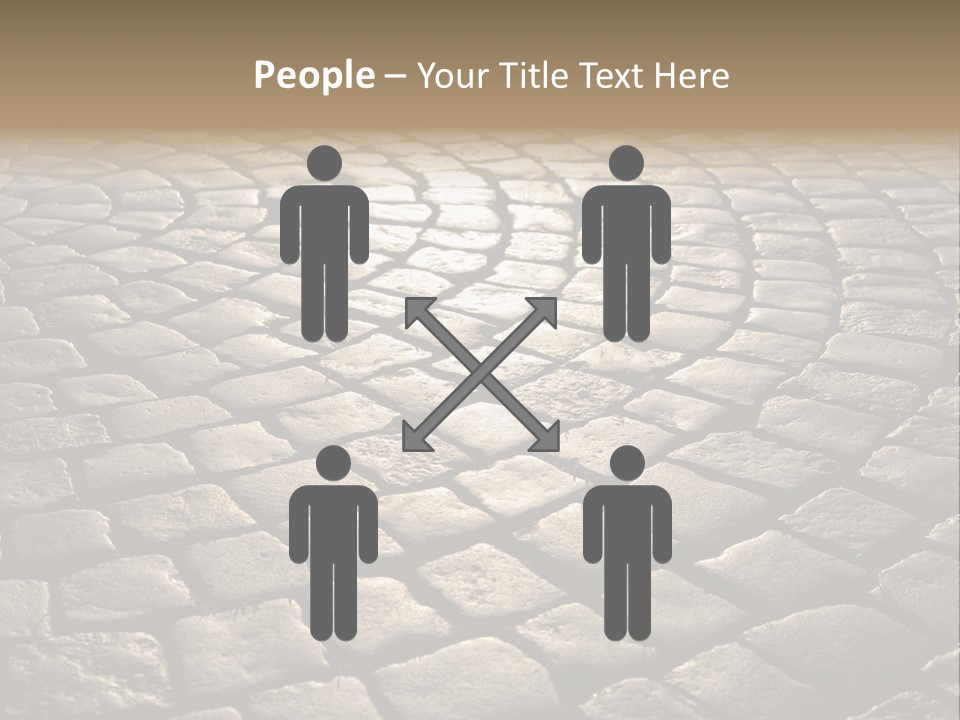 Close Up Old Fashioned Material PowerPoint Template