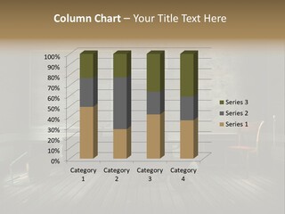 Cracked Gold Space PowerPoint Template