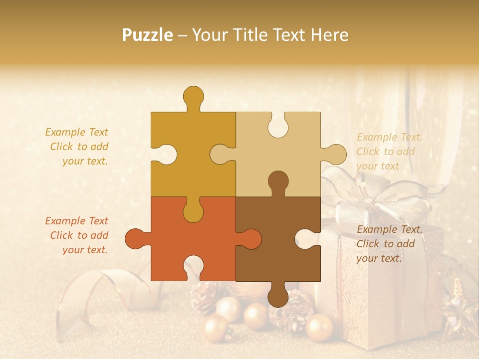 Winter Silvester Present PowerPoint Template