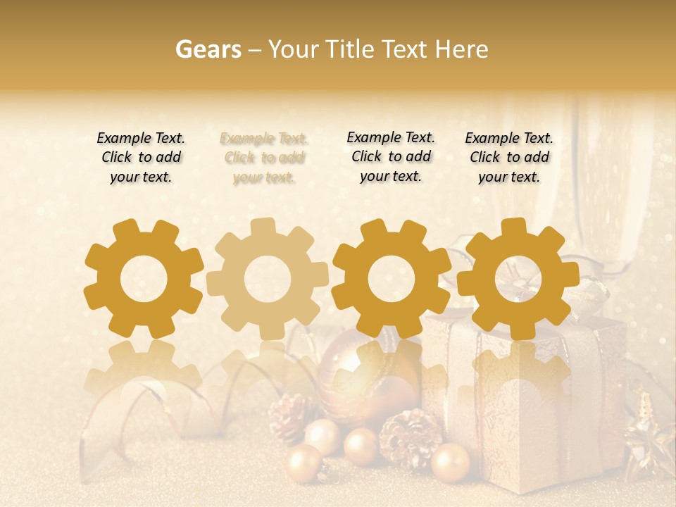 Winter Silvester Present PowerPoint Template