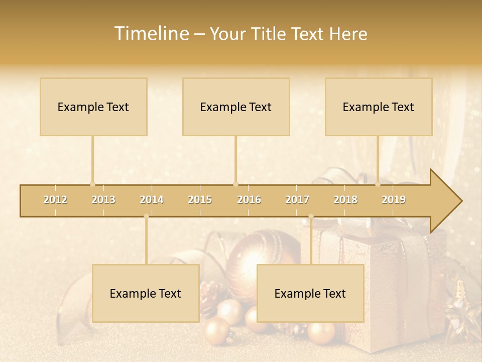 Winter Silvester Present PowerPoint Template