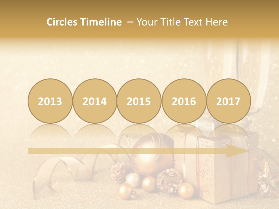 Winter Silvester Present PowerPoint Template