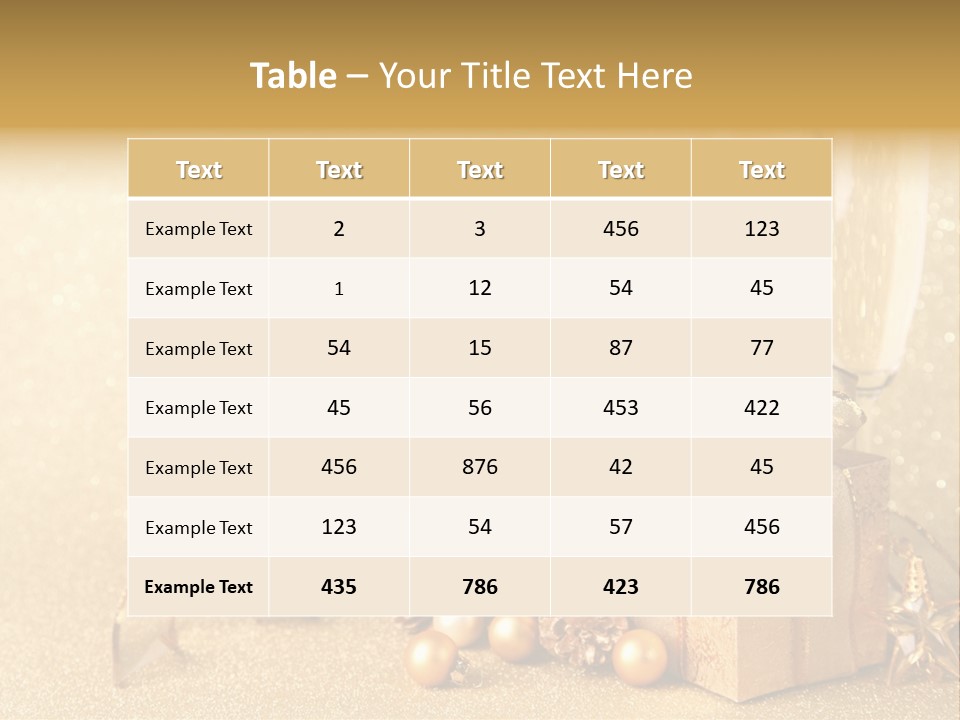 Winter Silvester Present PowerPoint Template