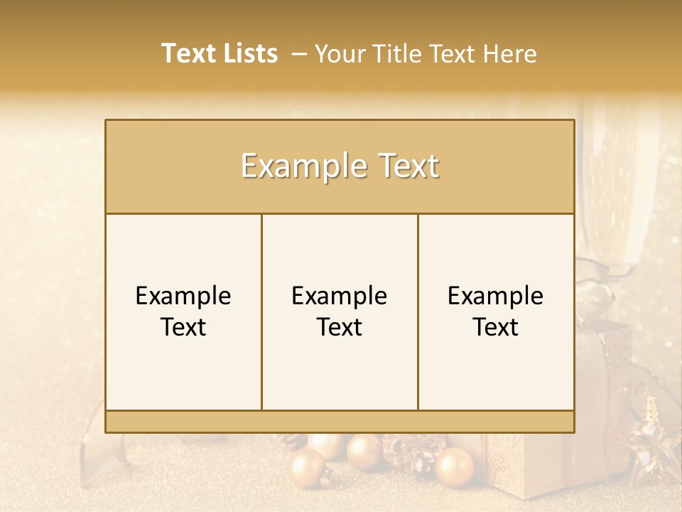 Winter Silvester Present PowerPoint Template