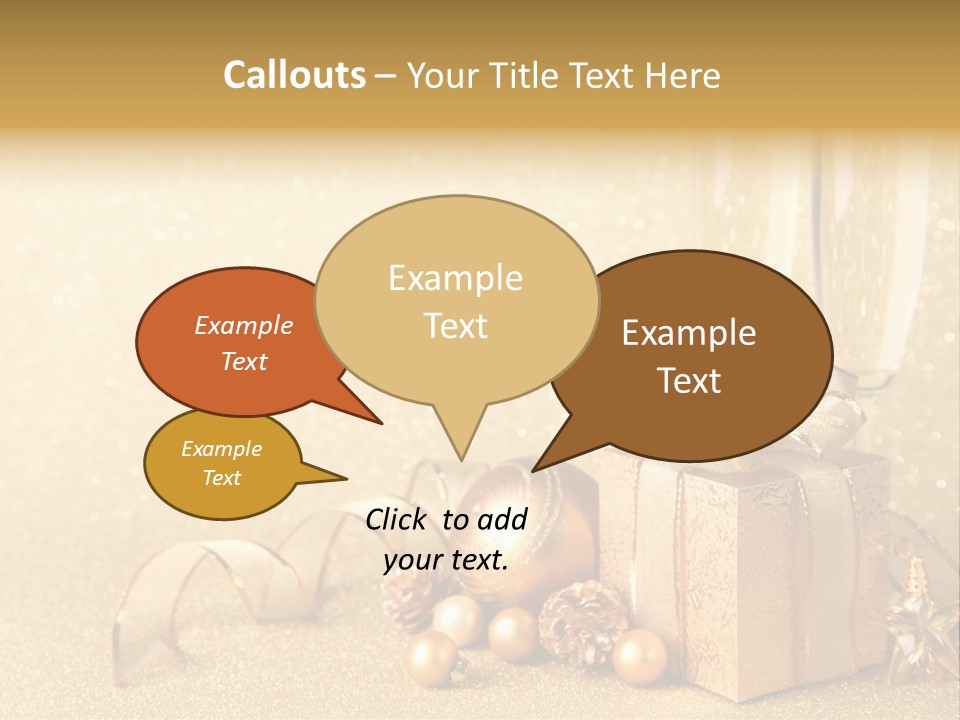 Winter Silvester Present PowerPoint Template