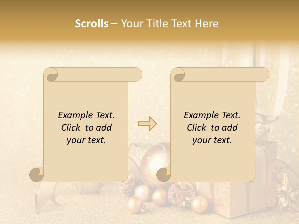 Winter Silvester Present PowerPoint Template