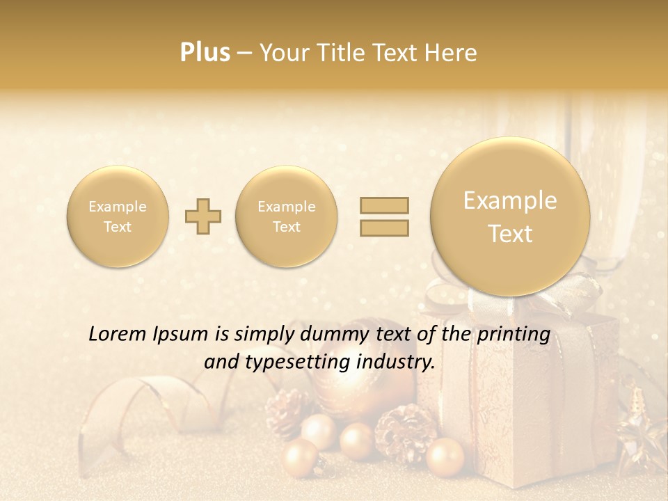 Winter Silvester Present PowerPoint Template