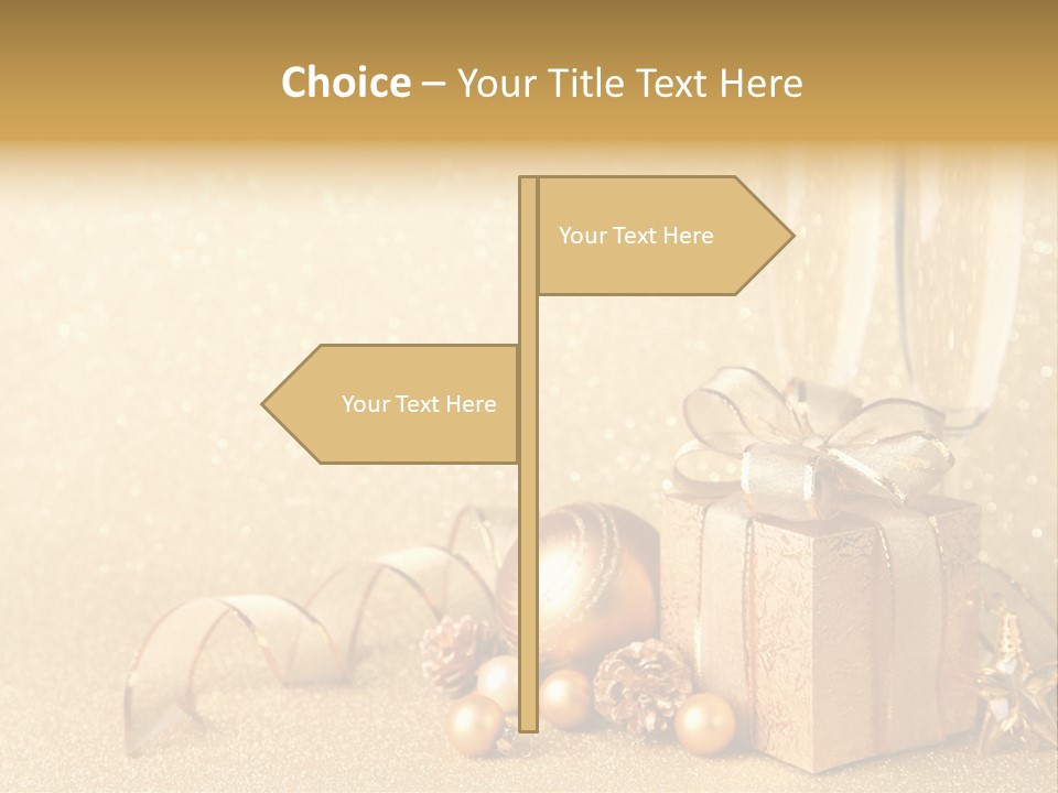 Winter Silvester Present PowerPoint Template