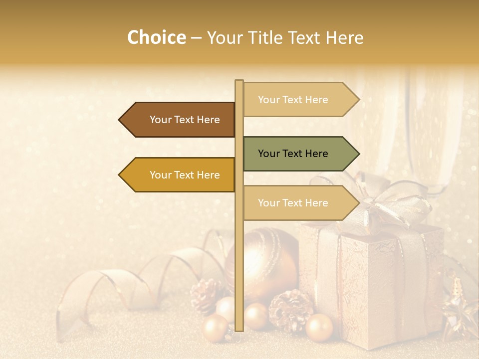 Winter Silvester Present PowerPoint Template