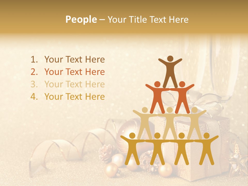 Winter Silvester Present PowerPoint Template