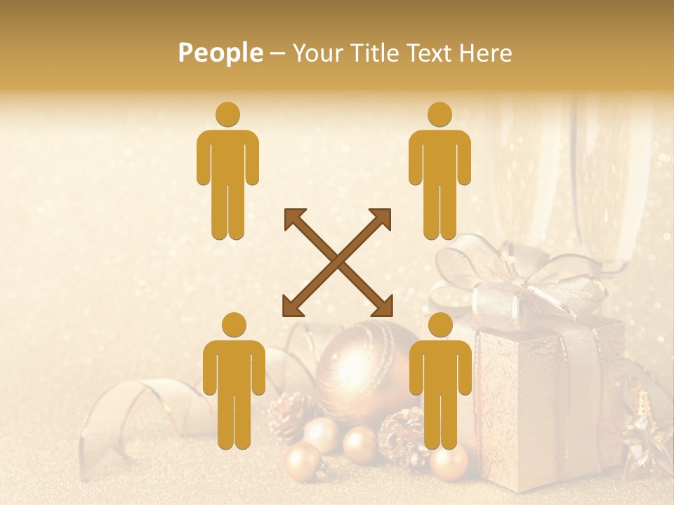 Winter Silvester Present PowerPoint Template