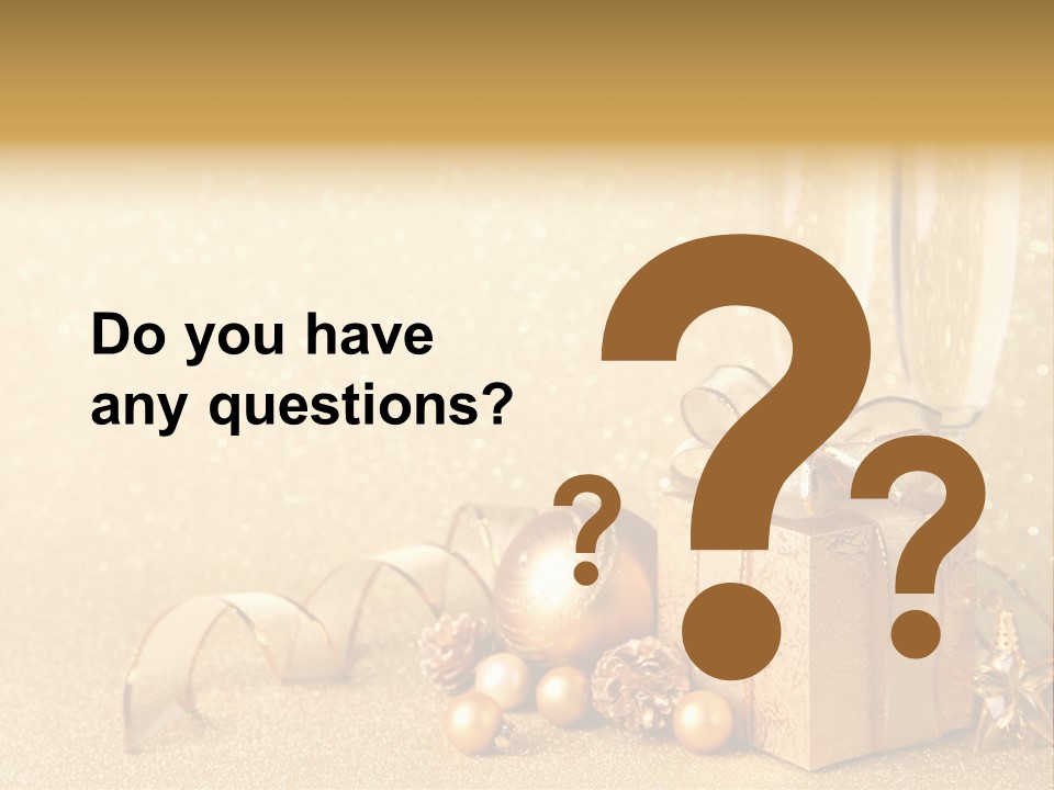 Winter Silvester Present PowerPoint Template