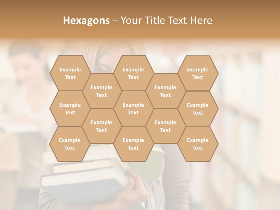 Teenager People Library PowerPoint Template