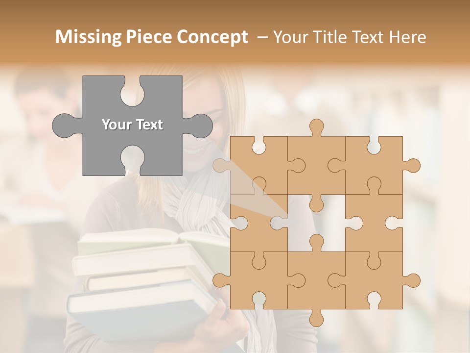 Teenager People Library PowerPoint Template