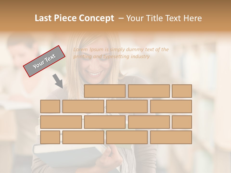 Teenager People Library PowerPoint Template