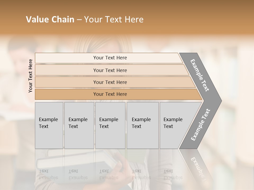 Teenager People Library PowerPoint Template
