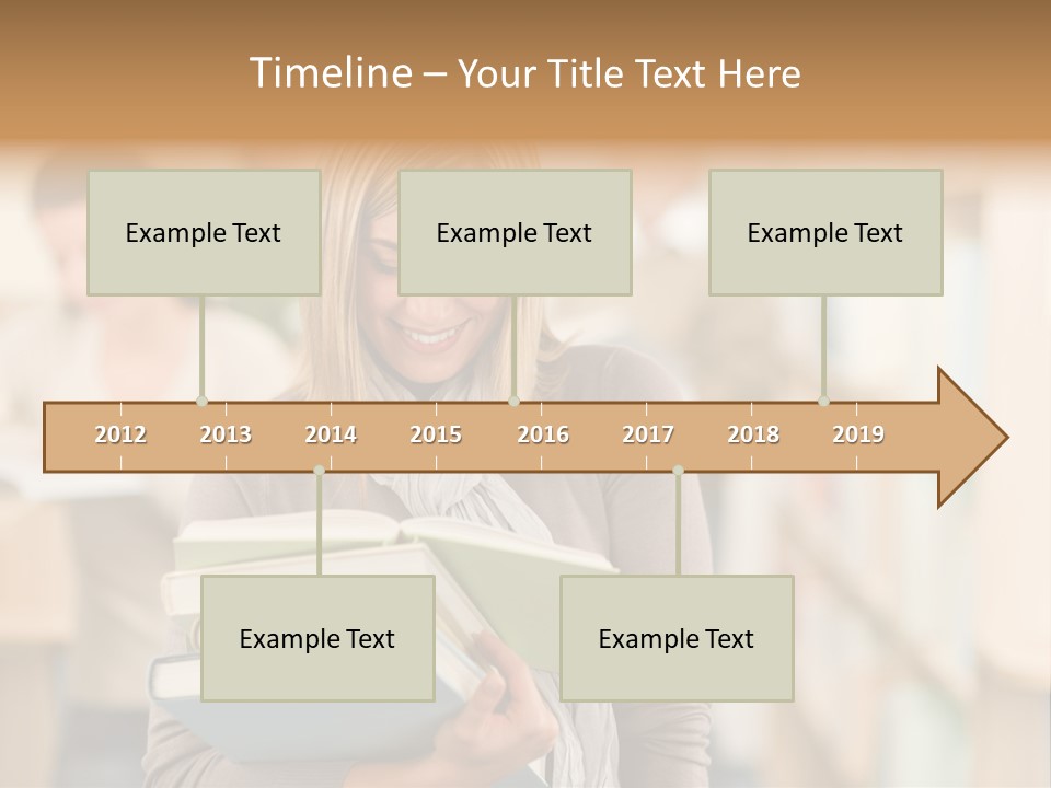 Teenager People Library PowerPoint Template