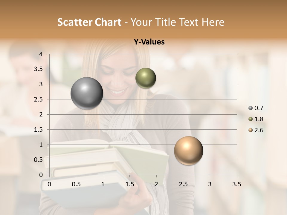 Teenager People Library PowerPoint Template