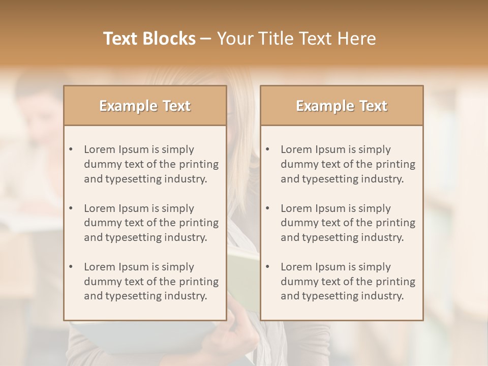 Teenager People Library PowerPoint Template