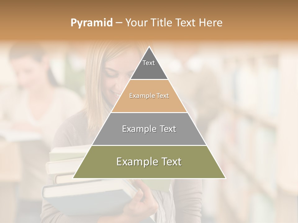 Teenager People Library PowerPoint Template