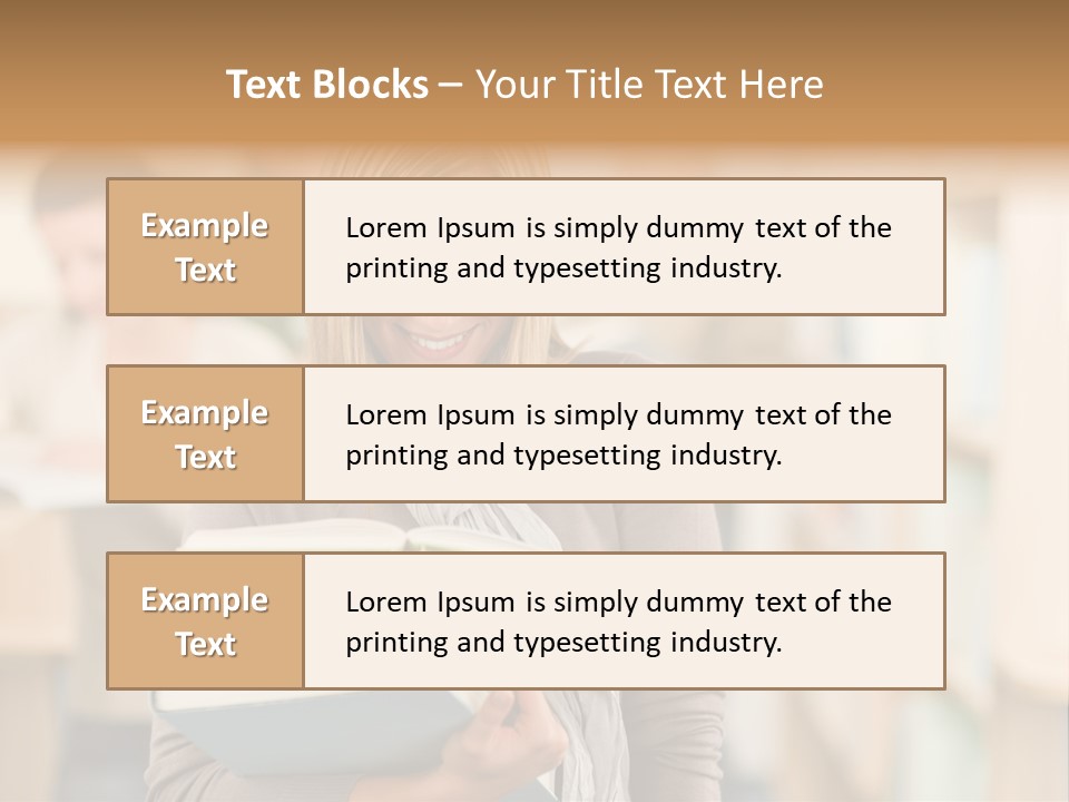 Teenager People Library PowerPoint Template