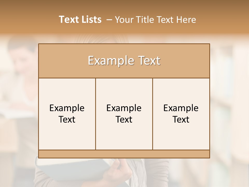 Teenager People Library PowerPoint Template