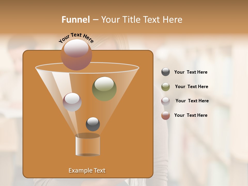 Teenager People Library PowerPoint Template
